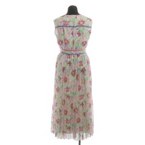 Chesty 21SS フラワープリーツワンピース 1 ピンク