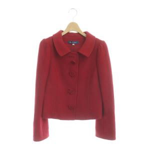 ジャケット ウール混 総裏地 38 レッド