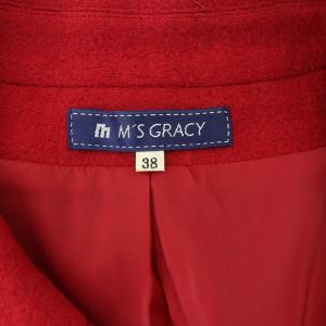 M'S GRACY ジャケット ウール混 総裏地 38 レッド