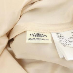 GRACE CONTINENTAL 20AW フラワースパンコール刺繍ワンピース ノースリーブ ボウタイ セミフレア 36 マルチカラー