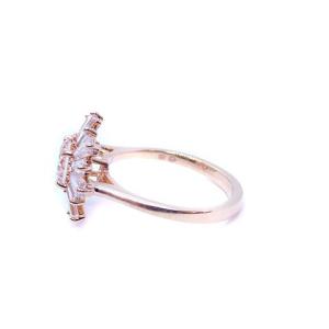 SWAROVSKI SUNSHINE リング フラワーモチーフ 9号 ピンク