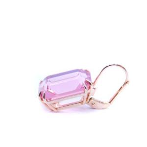 SWAROVSKI MILLENIA DROP ピアス ストーン ピンク