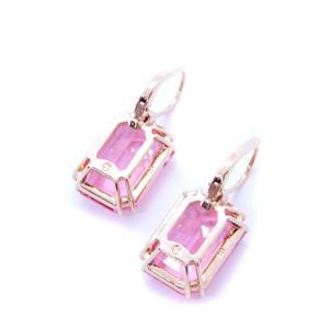 SWAROVSKI MILLENIA DROP ピアス ストーン ピンク