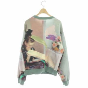 Ameri VINTAGE マーブルスウェットトレーナー 長袖 総柄 マルチカラー