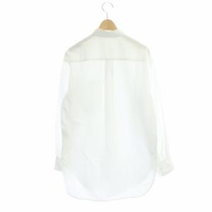 L'Appartement 21AW TYPEWRITER BIG SHIRT シャツ ブラウス 長袖 チュニック丈 ホワイト