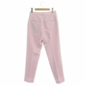 Spick&Span 22SS PL/R ツイルテーパードパンツ タック 34 ピンク