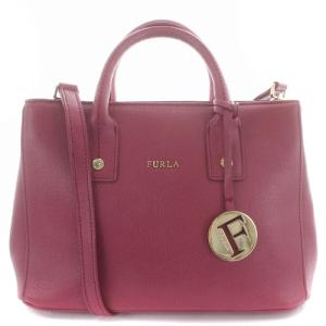 ショルダーバッグ ハンドバッグ 2way ロゴ レザー ピンク