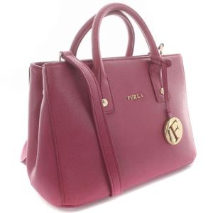 FURLA ショルダーバッグ ハンドバッグ 2way ロゴ レザー ピンク