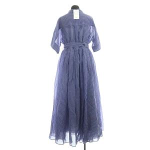 ebure 22SS Silk Cotton Striped Dress 36