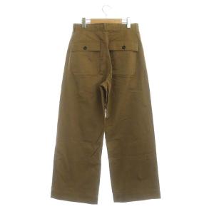 MHL. WASHED COTTON DRILL パンツ ワイド 2 ベージュ