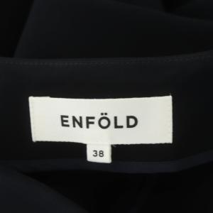 ENFOLD ランダムヘムフレアドレス 38 ネイビー
