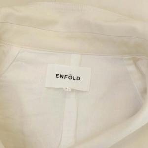 ENFOLD COダブルフェイスショートトレンチコート 総裏地 38 オフホワイト