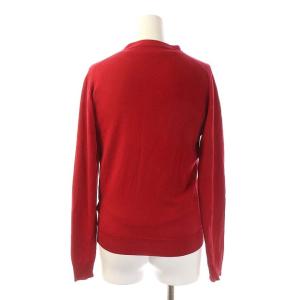 JOHN SMEDLEY ウール アンサンブル ニット カーディガン 長袖 プルオーバー 半袖 S レッド