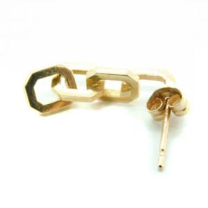 AHKAH ティナリング ピアス 片耳用 K18 YG イエローゴールド