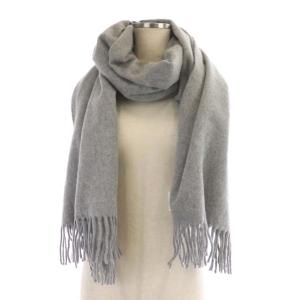 Acne Studios ストール ウール フリンジ グレー