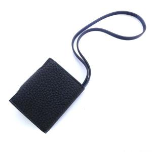 HERMES ユリス ナノ バッグチャーム トゴレザー 黒 紺