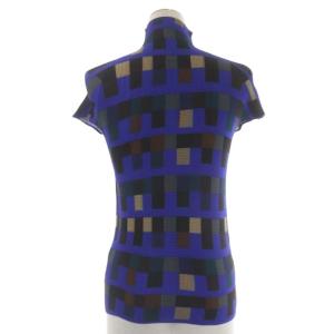 ISSEY MIYAKE ISSEY MIYAKE PLEATS(T.) ボックスプリーツブラウス 3 ブルー