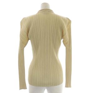 PLEATS PLEASE ISSEY MIYAKE イッセイミヤケ プリーツ長袖ブラウス 3 ライトベージュ