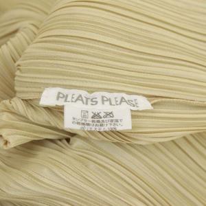 PLEATS PLEASE ISSEY MIYAKE イッセイミヤケ プリーツ長袖ブラウス 3 ライトベージュ