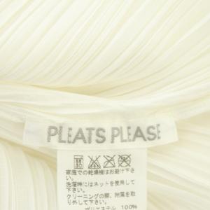 PLEATS PLEASE ISSEY MIYAKE プリーツ 長袖 ブラウス 4 ホワイト
