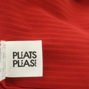 PLEATS PLEASE ISSEY MIYAKE イッセイミヤケ A-POC プリーツ半袖ブラウス カットソー プルオーバー 3 赤 レッド