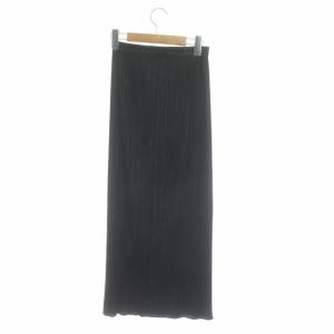 PLEATS PLEASE ISSEY MIYAKE イッセイミヤケ プリーツ タイトスカート マキシ丈 2 ブラック