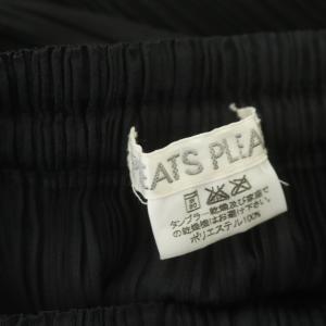 PLEATS PLEASE ISSEY MIYAKE イッセイミヤケ プリーツ タイトスカート マキシ丈 2 ブラック