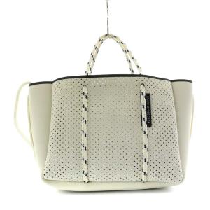 STATE OF ESCAPE トートバッグ 2way パンチング ネオプレン ポーチ付き ホワイト