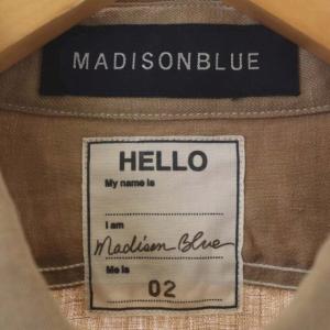 MADISONBLUE HAMPTON LINEN SHIRT シャツ 02 ライトブラウン