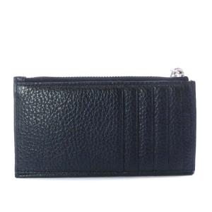 KENZO コインケース 小銭入れ カードケース エンボスロゴ レザー ブラック