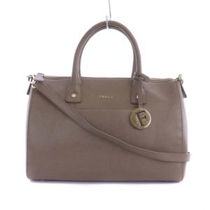 ハンドバッグ ショルダーバッグ 2WAY グレージュ