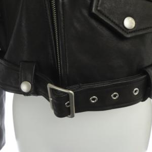 Ameri VINTAGE レースアップライダース ジャケット レザー ジップアップ S ブラック