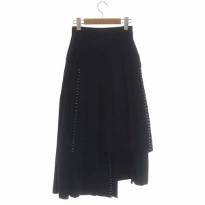 Ameri VINTAGE STITCH TIERED SKIRT スカート イレギュラーヘム イレヘム S ブラック