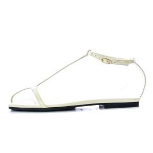 Deuxieme Classe NEOUS 21AW JACQUI サンダル フラット スクエアトゥ ストラップ 37 ホワイト