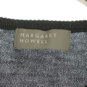 MARGARET HOWELL リネンカシミヤ混コットンカーディガン ニット 長袖 2 グレー