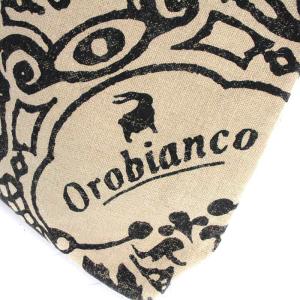 Orobianco トートバッグ ロゴプリント ベージュ