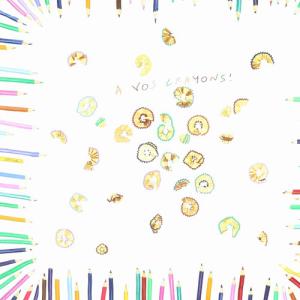 HERMES カレ90 さあ色鉛筆を出して スカーフ シルク 総柄 白