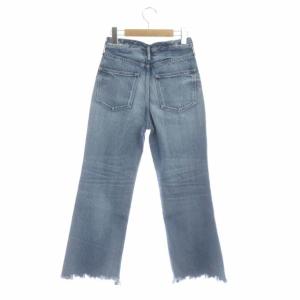 upper hights THE ELLIOTT フレアデニムパンツ ストレート カットオフ 22 インディゴブルー