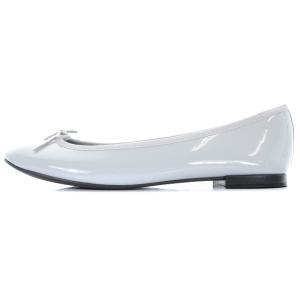 Repetto バレエシューズ エナメル パンプス フラット 38 24cm グレー