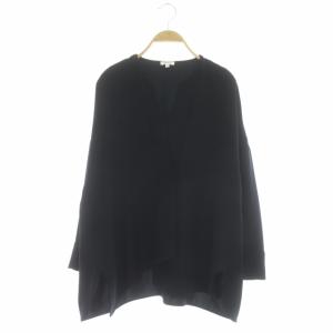 20SS PEツイル スリットプルオーバー カットソー 長袖 スキッパー 38 ダークネイビー