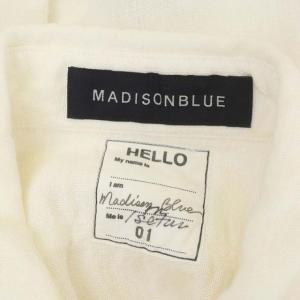 MADISONBLUE リネンダブルポケットシャツ 01 ホワイト