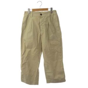 21SS FINE COMPACT COTTON POPLIN テーパードパンツ バギー タック 製品洗い 製品染め ボタンフライ