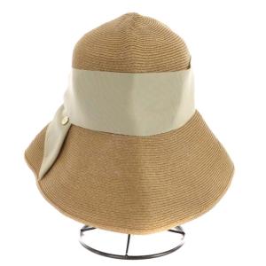 Athena New York 帽子 Risako ペーパーハット リボン ベージュ