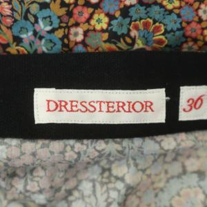 DRESSTERIOR リバティプリント パネルフレアースカート ロング 花柄 36 マルチカラー