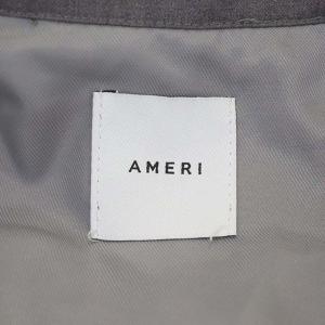 Ameri VINTAGE BACK PLEATS LAYERED COAT トレンチコート スプリングコート バックプリーツ 総裏地 ライトグレー