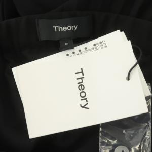 Theory 20AW POLY CHIFFON PLEATED BD S プリーツスカート ロング 0 ブラック