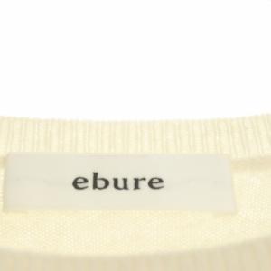ebure 22SS ハイゲージカシミア クルーネックプルオーバー ニット ライトベージュ