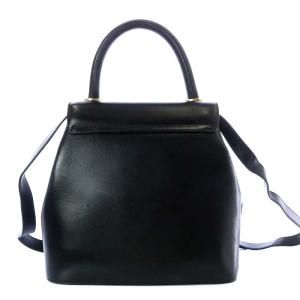 Salvatore Ferragamo ハンドバッグ ワンハンドル ショルダーバッグ 2way レザー ブラック DQ-21 1668