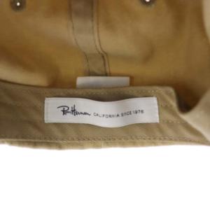 Ron Herman 帽子 キャップ 6パネル ロゴ刺繍 ベージュ