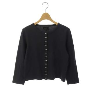 プレッションカーディガン スナップボタン 3 チャコールグレー